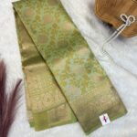 Kanmani (Saree) - Spring green