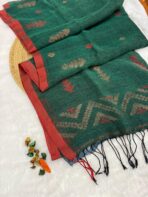Handloom Linen silk - Green