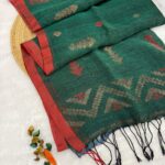 Handloom Linen silk - Green