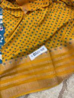 Kalamkari Printed Semi Dola Silk Saree - SY004 - Image 4