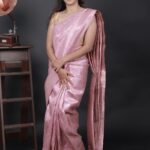 Kanmani (Saree) - Dusty rose