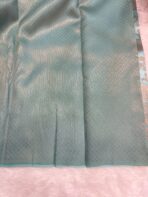 Kanmani (Saree) - Cyan blue - Image 5