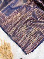 Aurelia (saree) - Navy blue - Image 4