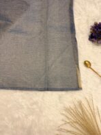 Whispers of spring (saree) - Indigo - Image 4