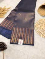 Aurelia (saree) - Navy blue