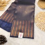 Aurelia (saree) - Navy blue