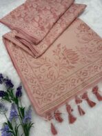 Charukesi (saree) - Warm peach