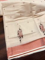 Hand-embroidered kasav tissue silk - SY001