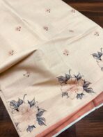 Hand-embroidered kasav tissue silk - SY003