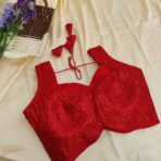 Zaara sequinned blouse in Red - Image 2