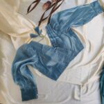 Jimmy chu Organza blouse - Turquoise