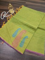 Pure Handloom cotton saree - SY109 - Image 2