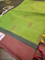 Pure Handloom cotton saree - SY113 - Image 2