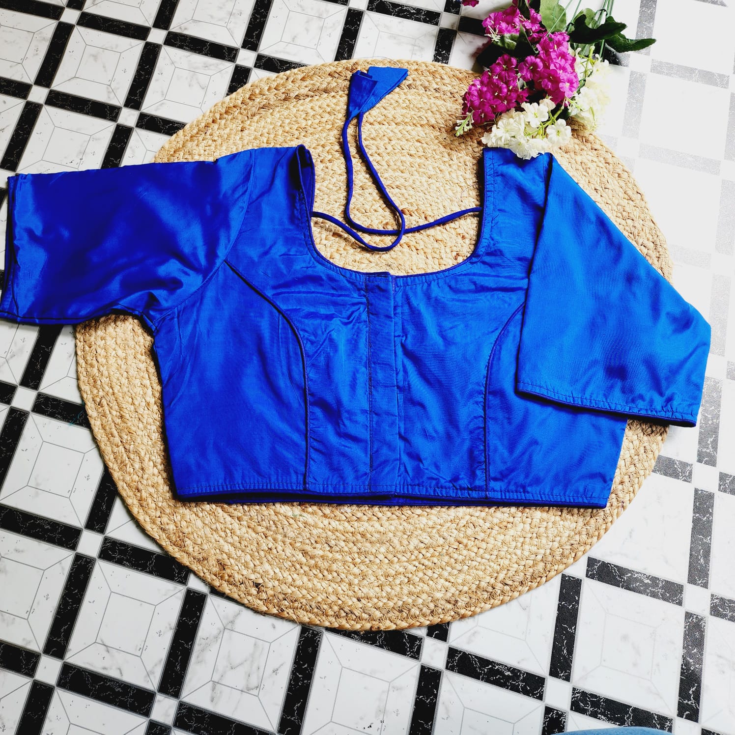 IMG-20240603-WA0017-1.jpg Sudari (Blouse) in Royal blue - Image 1