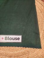 Florals on Georgette - Bottle green - Image 3