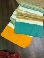 Teal breeze organic Bengal cotton saree