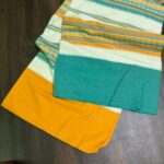 Teal breeze organic Bengal cotton saree