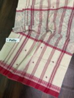 Crimson grace organic Bengal cotton saree - Image 2