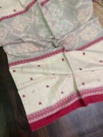 Crimson grace organic Bengal cotton saree