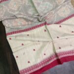 Crimson grace organic Bengal cotton saree