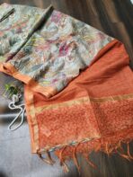 Semi Tussar silk - 008 - Image 4