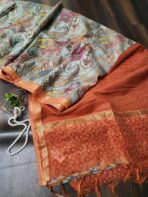 Semi Tussar silk - 008