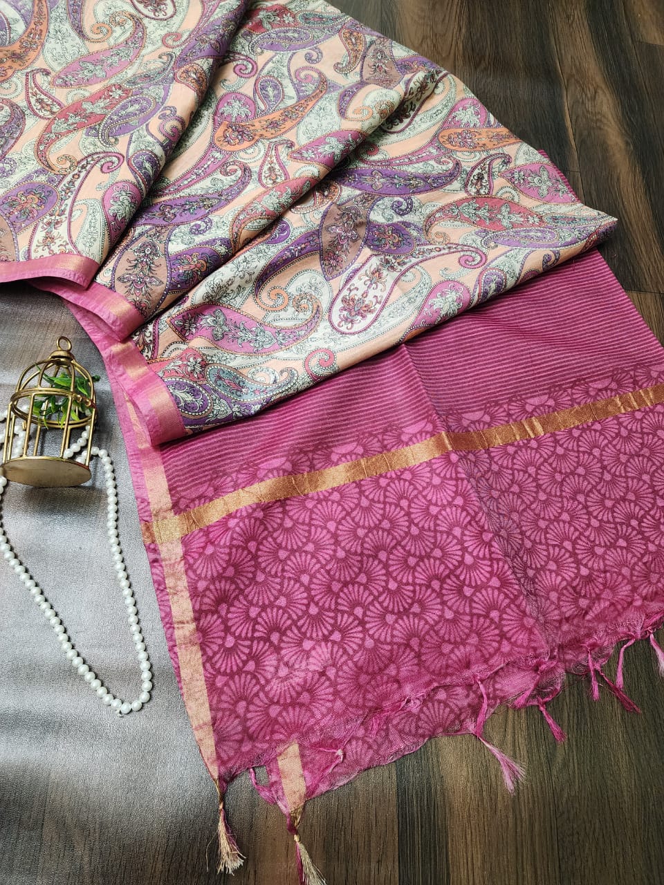 IMG-20241015-WA0025-1.jpg Semi Tussar silk - 009 - Image 1