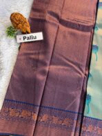 The Radiant Tapestry in Pine & Navy with floral motifs - Image 3