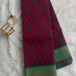 Ikkat woven soft semi silk - SY001