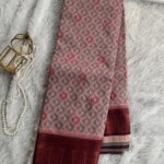 Ikkat woven soft semi silk - SY002