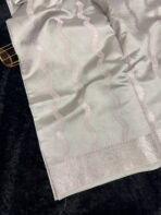 Kundavai (Saree) - Silver grey - Image 2