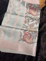 Kundavai (Saree) - Aqua blue