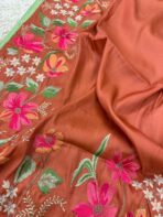 Bloom (Saree) - Dusty orange - Image 2