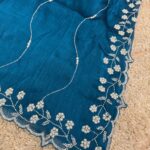 Azure blossom (Saree)