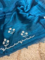 Azure blossom (Saree) - Image 3