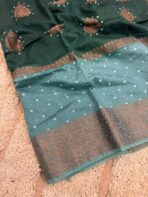 Pure georgette bhandej Handloom saree