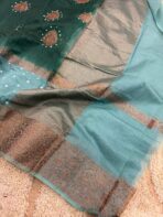 Pure georgette bhandej Handloom saree - Image 3