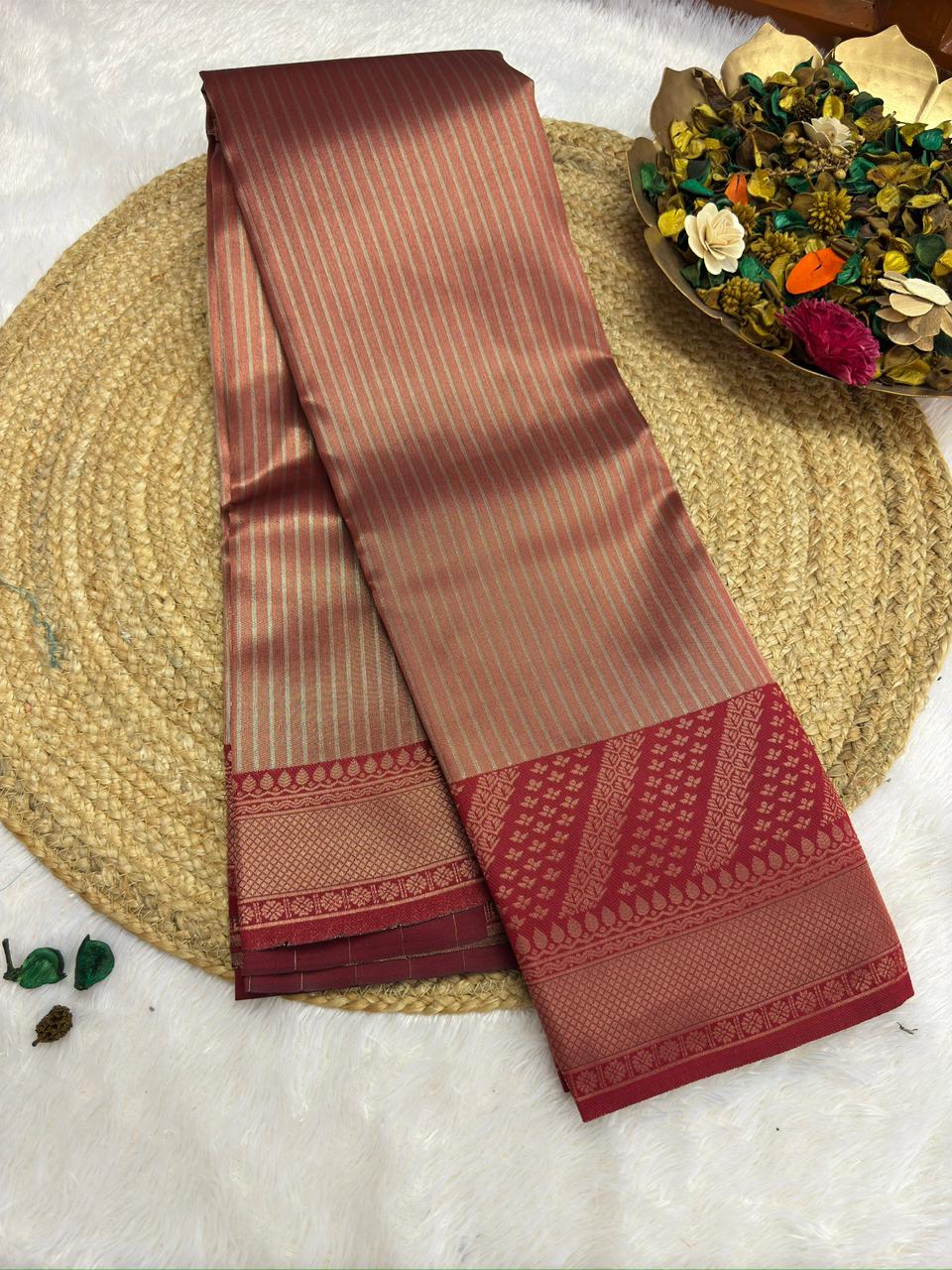 IMG-20250126-WA0007-1.jpg Kalyani (Saree) - Glossy maroon - Image 1