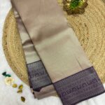 The Radiant Tapestry - Silver tan and Purple