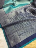 The Radiant Tapestry - Rama green & Navy - Image 4