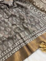 Organic Linen cotton (saree) - SY002 - Image 3