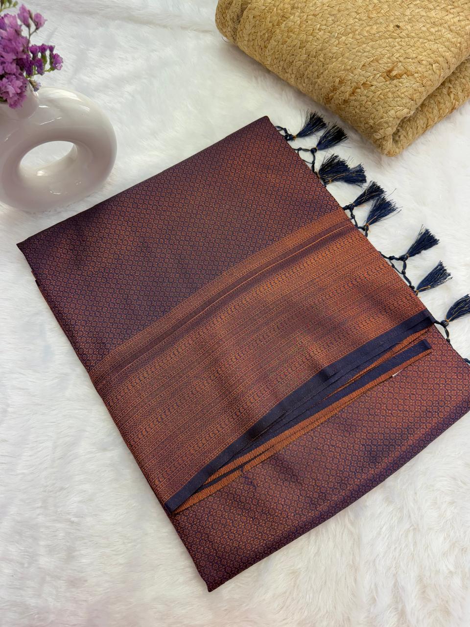 IMG-20250220-WA0037-1.jpg Banarasi soft silk in Navy - Image 1