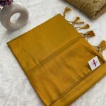 Banarasi soft silk in Golden tan