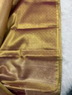 Kancheevaram Soft tissue silk - Royal gold - Image 4