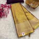 Kancheevaram Soft tissue silk - Royal gold