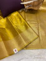 Kancheevaram Soft tissue silk - Canary yellow - Image 2