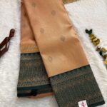 Aurelia (saree) - Bottle green