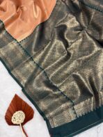 Aurelia (saree) - Bottle green - Image 6