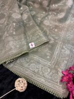 Noorjah (saree) in Sage green