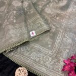 Noorjah (saree) in Sage green